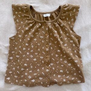 Jamie Kay Golden Floral Button Down Shirt